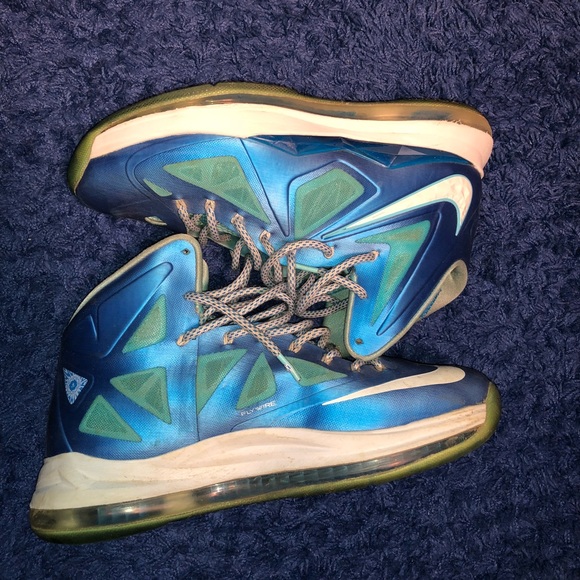 Nike Lebron 10 “Blue Diamond” Size 9 - Picture 1 of 7